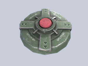 Mina terrestre di fantascienza Modello 3D