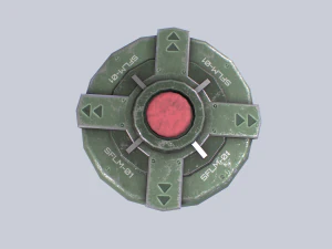 Mina terrestre di fantascienza Modello 3D