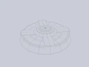 Mina terrestre di fantascienza Modello 3D