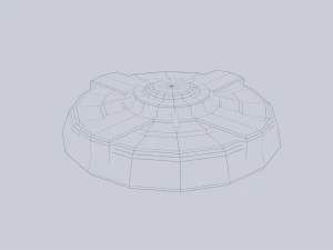 Mina terrestre di fantascienza Modello 3D