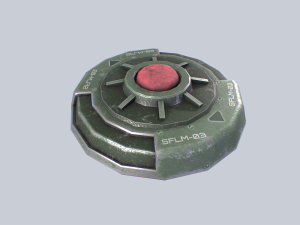 Sci fi land mine Modelo 3D
