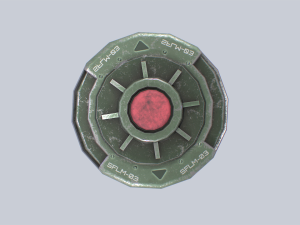 Sci fi land mine Modelo 3D