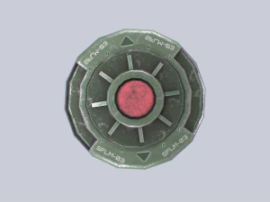 Mina terrestre de fic&ccedil;&atilde;o cient&iacute;fica Modelo 3D