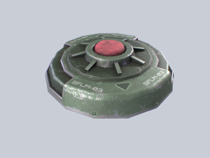 Sci fi land mine Modelo 3D