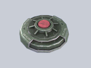 Sci fi land mine Modelo 3D