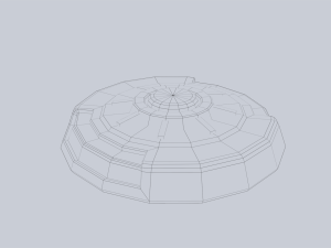 Sci fi land mine Modelo 3D
