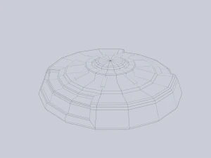 Mina terrestre de fic&ccedil;&atilde;o cient&iacute;fica Modelo 3D
