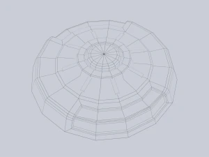Mina terrestre de fic&ccedil;&atilde;o cient&iacute;fica Modelo 3D