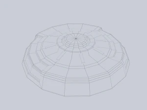 Mina terrestre de fic&ccedil;&atilde;o cient&iacute;fica Modelo 3D