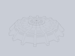 Sci fi land mine Modelo 3D
