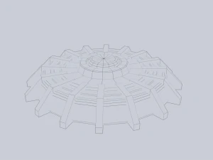 Mina terrestre di fantascienza Modello 3D