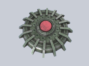 Sci fi land mine Modelo 3D