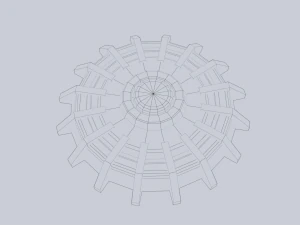 Mina terrestre di fantascienza Modello 3D