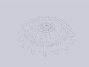Sci fi land mine Modelo 3D