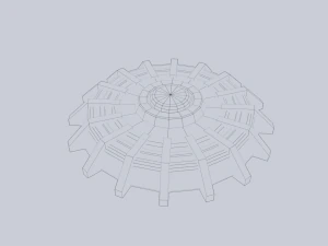 Mina terrestre di fantascienza Modello 3D