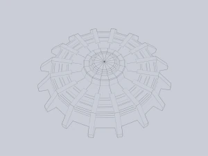 Mina terrestre di fantascienza Modello 3D