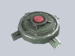 Sci fi land mine 3D Model