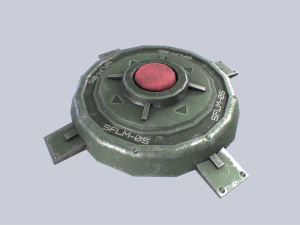 Mina terrestre di fantascienza Modello 3D