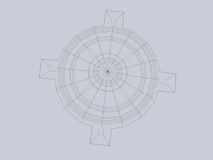 Mina terrestre di fantascienza Modello 3D