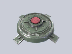 Mina terrestre di fantascienza Modello 3D