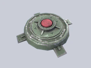 Mina terrestre di fantascienza Modello 3D