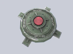 Mina terrestre di fantascienza Modello 3D