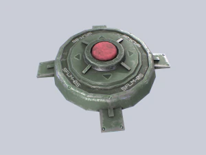 Mina terrestre di fantascienza Modello 3D