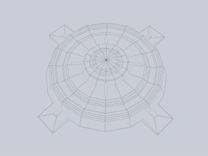 Mina terrestre di fantascienza Modello 3D