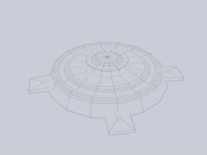 Mina terrestre di fantascienza Modello 3D