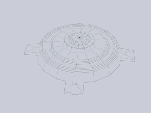 Mina terrestre di fantascienza Modello 3D