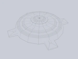 Mina terrestre di fantascienza Modello 3D