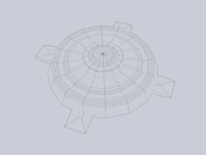 Mina terrestre di fantascienza Modello 3D