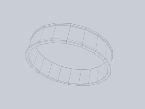Fantasy ring 3D Модель