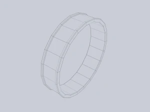 Fantasy ring 3D Model