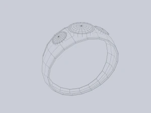 Fantasy ring 3D Model