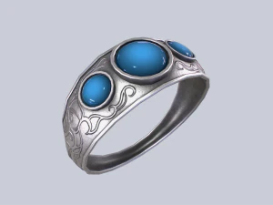 Fantasy ring 3D Model