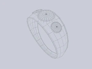 Fantasy ring 3D Model