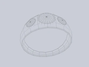 Fantasy ring 3D Model