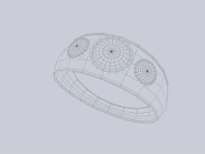 Fantasy ring 3D Model