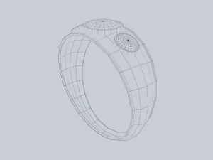 Fantasy ring 3D Model