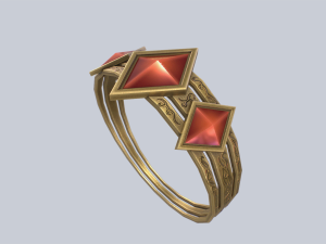 Fantasy ring 3D Model