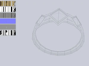 Fantasy ring 3D Model