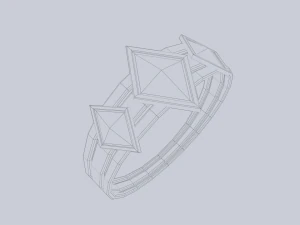 Fantasy ring 3D Model