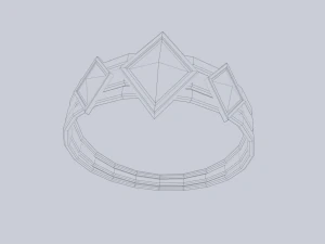 Fantasy ring 3D Model