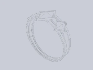 Fantasy ring 3D Model