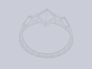 Fantasy ring 3D Model