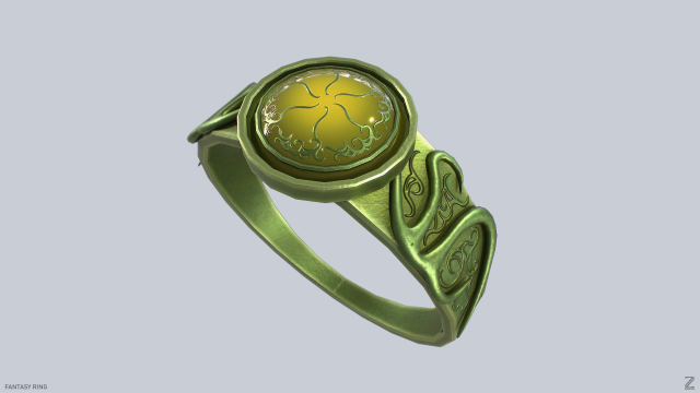 Fantasy ring Modelo 3D .c4d .max .obj .3ds .fbx .stl .blend 