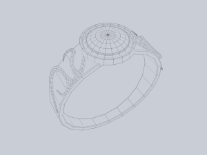 Fantasy ring Modelo 3D