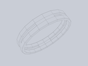 Fantasy ring 3D-Modell