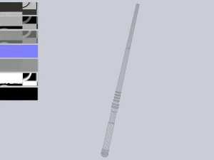 Науково-фантастичний бастон 3D Модель